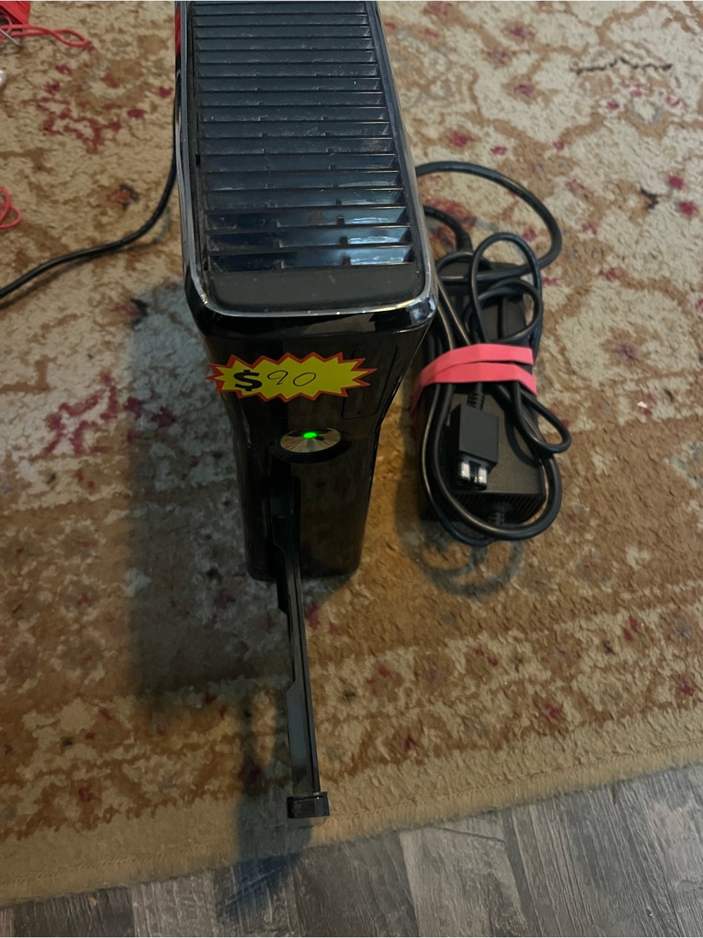 Microsoft Xbox 360 S Slim 250GB Console Black Tested Bundle Power Supply